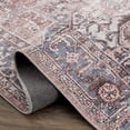 thumbnail image 6 of BoutiqueRugs Viho Boho Oriental Medallion Runner Rug - Traditional Floral Carpet for Hallway, Kitchen - Machine Washable - Peach, Dark Red, Cream -2'7" x 7'3" (2x8), 6 of 11