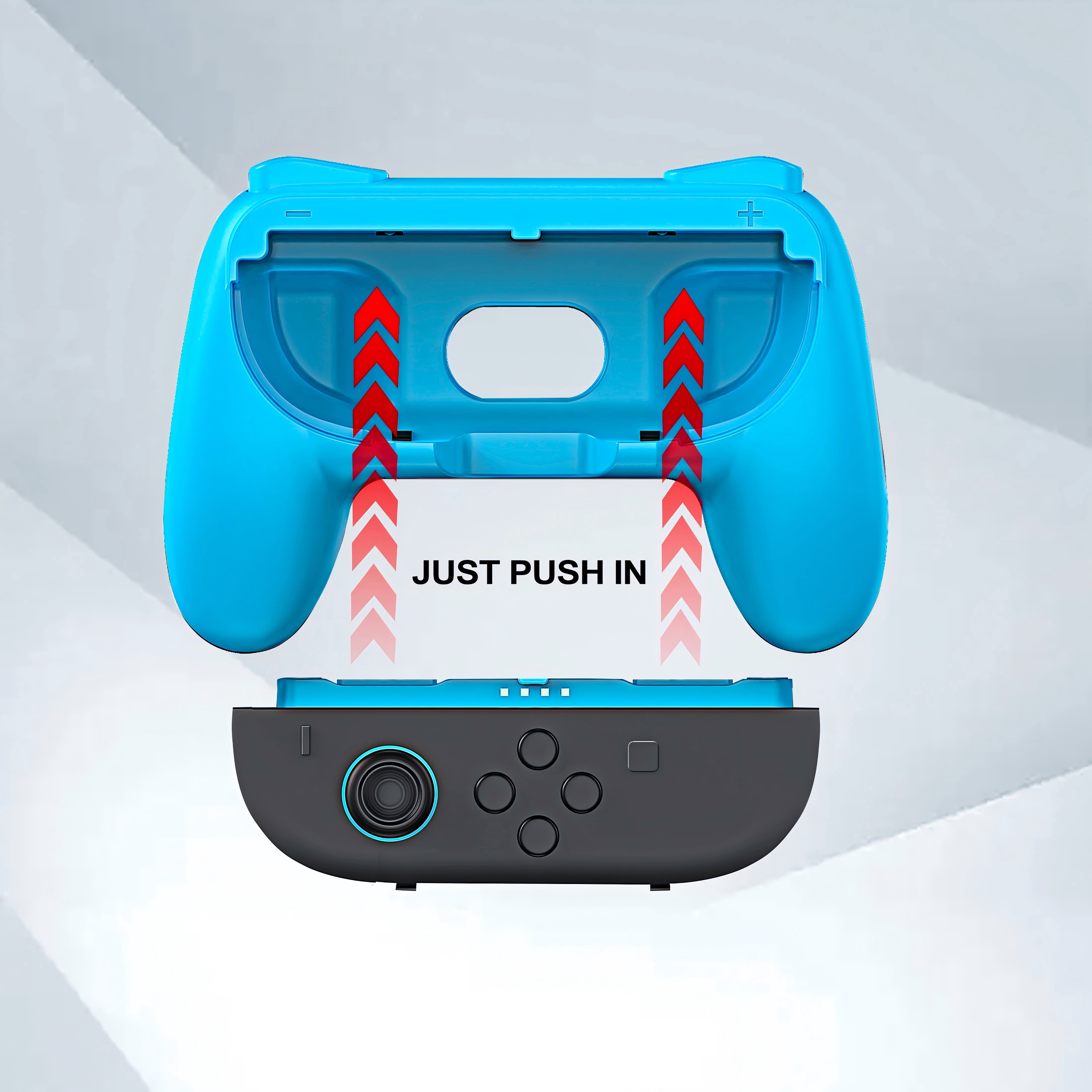 YUOY Joy-Con Grip (2 Pack) & Steering Wheel (2 Pack) for Nintendo