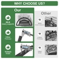 thumbnail image 2 of OLV Hose Holder Wall Mount, Outdoor Water Pipe Holder Holds 125ft/95lb Hose, Heavy Duty Metal Detachable Hose Hanger Reel Storage Organizer, 2 of 9