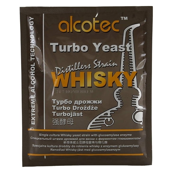 Alcotec Distiller’s Yeast Whisky with Glucoamylase Enzyme 73g 25L