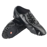 KAUU High Quality PU Jazz Dance Shoes Dancewear for Child Adult Black(39)