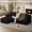 Black-Left Facing Chaise, variant on Erinnyees Boneless Cloud Couch Sectional with Chaise, Deep Seat for Small Spaces, No Assembly, Left Facing, Gray