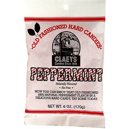 Claeys Old Fashioned Peppermint Hard Candy, 6 oz (Pack of 24)