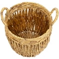 thumbnail image 5 of Northlight Set of 3 Textured Woven Water Hyacinth Rustic Storage Baskets with Handles 15.75", 5 of 6