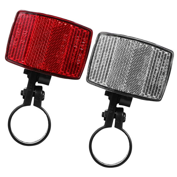 WEUVEB Bicycle Wheel Reflectors Safety Enhancement Plastic Assorted Color 2Pcs