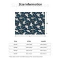 thumbnail image 5 of Yiaed Friendly Sharks Print Blanket Throw Blanket Soft Cozy Flannel Blanket for Home Bed Sofa Couch Chair-80"x60", 5 of 6