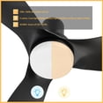 thumbnail image 2 of 45" 3 Blade Low Profile Indoor Smart Ceiling Fan with Light and Remote, 2 of 6