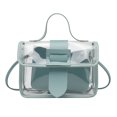 thumbnail image 1 of ZAXARRA Women Transparent Small Bag Magnetic Buckle One-shoulder Bag, 1 of 10