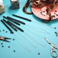 thumbnail image 3 of 100 Uds.Herramienta de Gancho Enhebrador de Bucle de Extensión de Cabello y Herramienta de Cuentas Enhebrador de Bucle Negro para Extensión de Cabello o Extensor de Plumas, 3 of 5