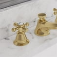 thumbnail image 4 of Water Creation 3" Cross Handles Solid Brass Lavatory Faucet in Satin Gold, 4 of 4