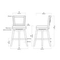 thumbnail image 5 of Boraam Broadmoor Swivel Bar Stool - Cappuccino, 5 of 5