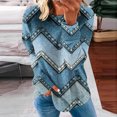 thumbnail image 1 of Sweat à Capuche Mode pour Femmes 2023 Col Rond Mode Décontractée Manches Longues Imprimé Chandail en Molleton Blouse 50 % de Réduction Costumes Halloween/noël, 1 of 5