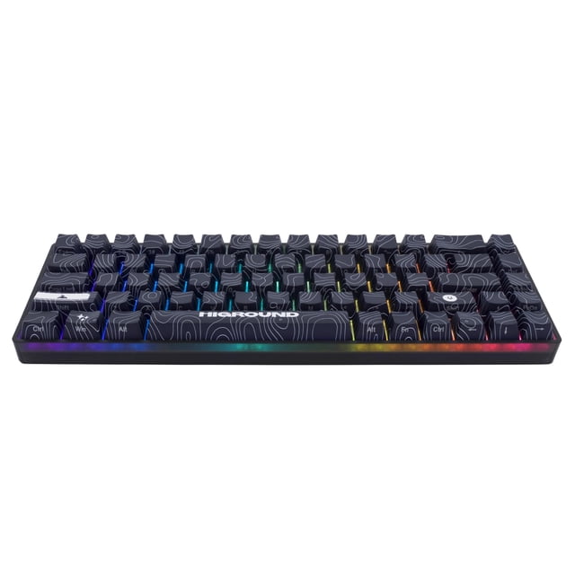 Teclado para juegos Highground Trailhead 65% mecánico con cable USB