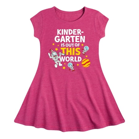 

Dr. Seuss - Kindergarten Out Of This World - Youth Girls Fit And Flare Dress