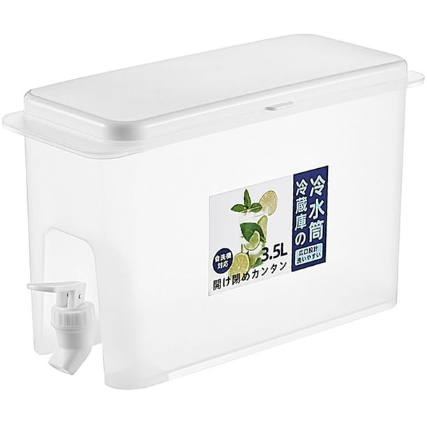SESAVER 3.5L Slim Fridge Beverage Dispenser with Spigot Plastic Water