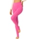 thumbnail image 4 of LEGGINGS DE ALGODÓN PARA MUJER INSPIRE CHIC CON CINTURA ELÁSTICA PANTALONES DE YOGA SUAVES DE NAVIDAD PANTALONES CON ESTRIBO TIGHTS XS Rosa Fucsia, 4 of 6