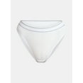 thumbnail image 6 of No Boundaries Stretch Ribbed Hi-Cut Cheeky Panties, 5-Pack, Women's, 6 of 9