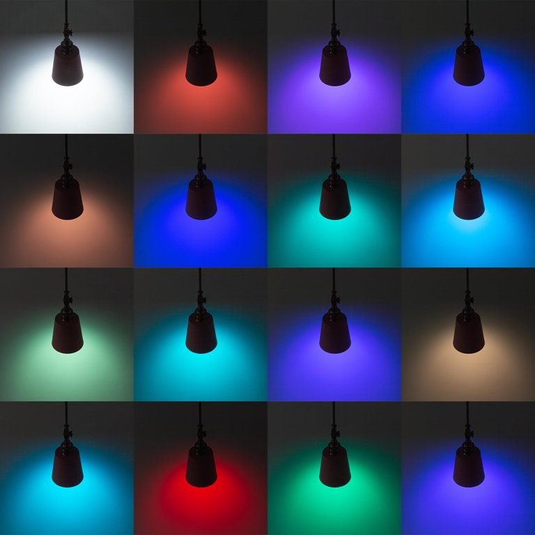 RGB Track Lighting Heads 6-Pack - Color Changing H-Type Track Lights With Remote Control, 7W CRI 90+
