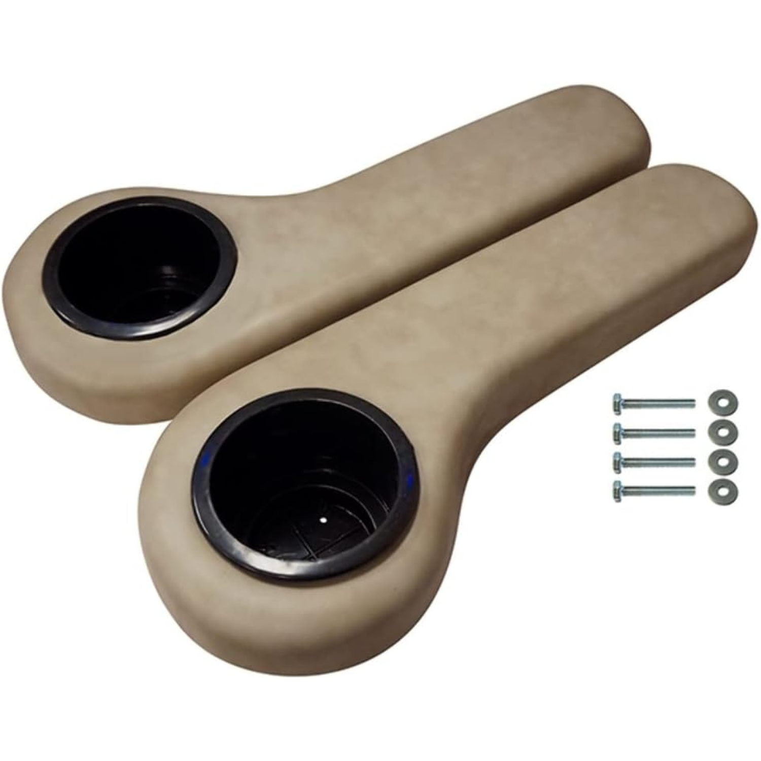 Bilot Stone Golf Cart Rear Seat Kit Arm Rest Set with Cup Holder