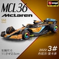 thumbnail image 2 of Bburago-modelo de coche de carreras de aleación, escala 1:43, 2022 #4 Lando Norris F1 McLaren MCL36 #3 Daniel Ricciardo, Colección fundida a presión, regalos para niños Fivean unisex, 2 of 2