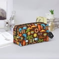 thumbnail image 6 of Uemuo Cute Beach Dolphin Pattern Portable Toiletry Bags with Handle, Waterproof travel Make up Bags for Women, Large Capacity Travel Cosmetic Bags, 6 of 9