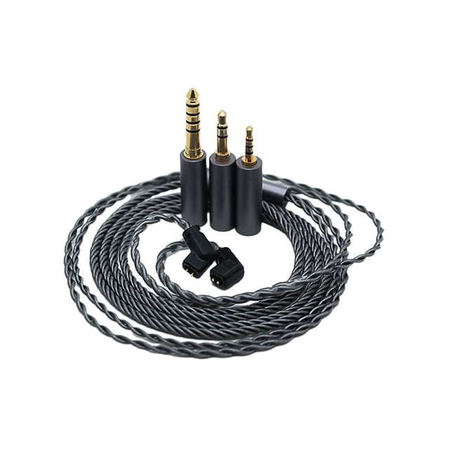 STARTIST 120cm Replacement 3 in 1 Earphones Cable Accessory for IE40Pro A2DC TFZ Gray A