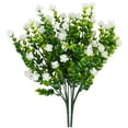 thumbnail image 2 of Spencer 8 Bundles Artificial Fake Flowers UV Resistant No Fade Boxwood Outdoor Faux Plastic Plants for Garden Patio Porch Window Decor, 2 of 7