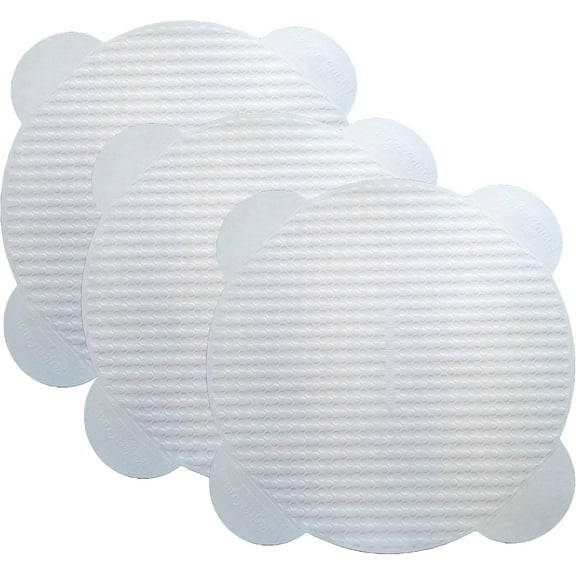 EcoQuality 16 Inch Round Paper Pizza Liner Absorbent Recyclable Compostable Grease Resistant Disposable Stackable Lightweight for Pizzerias, Parties, Catering (50)
