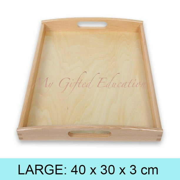 Grand Plateau en Bois Montessori