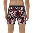 thumbnail image 4 of Rateoe Snake And Rose Print Men’s Underwear Boxer Briefs Soft Comfortable Underwear Boxer Briefs, Long Leg Briefs,Anti-chafing Boxer Briefs, 4 of 7