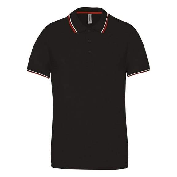 Kariban Mens Contrast Short Sleeve Polo Shirt