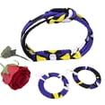 thumbnail image 4 of African Head Piece for Women Ankara Kente 4 Strand Knotted Headband and Earrings Jewelry Set, 4 of 5