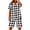 A05 White-Linen Sets, variant on Mifsaly Linen Sets for Women 2 Piece Plaid Lounge Matching Set Short Sleeve Button up Tops Loose Wide Leg Shorts with Pockets L