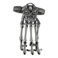 thumbnail image 2 of Lux Accessories Black Hem Gothic Skull Tools Full Hand Skeleton Bracelet Rings, 2 of 3