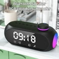 thumbnail image 4 of sruoe Alarm Clock, Digital Clocks, Clock Alarm Bedside, Clock Alarm Radio, Clock Alarm Digitalalarm, Mirror Digital Clock, Heavy Sleepers Alarm Clock, Plastic, 4 of 6