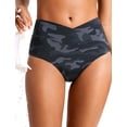 thumbnail image 4 of Bombacha de Bikini CRZ YOGA Cintura Alta con Corte en V Gris L, 4 of 5