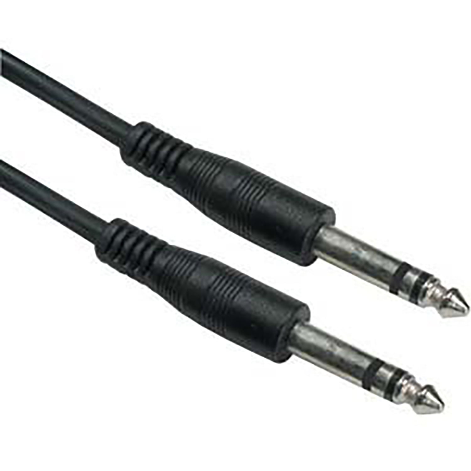 6' foot TRS Stereo 1/4" 6.3mm Male x 2 to 1/4" Stereo Male x 2 Audio Patch Cable 