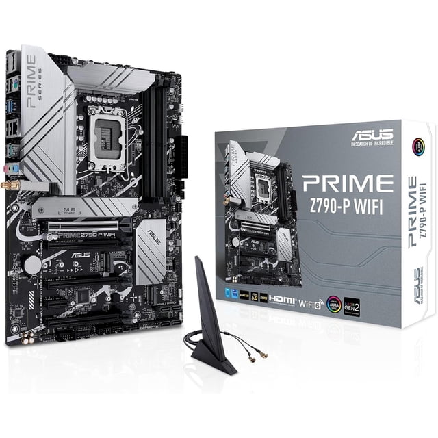 Tarjeta Madre ASUS PRIME Z790-P WIFI LGA1700 4x DDR5 3x M.2 PCle 4.0 USB-C WIFI 6 BT 5.2 ATX Asus