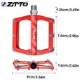 thumbnail image 3 of Soidarity ZTTO JT04 1 par de pedales planos de bicicleta de aleación 32 picos pedales de ciclismo al aire libre de color sólido antideslizantes que Bicicletas eléctricas Rojo Soidarity OD002849-02B, 3 of 6