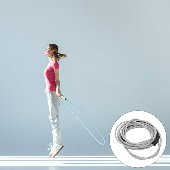 MERRYHAPY Gym Accessories Weighted Jump Rope Grey Longevity Training 1Pcs