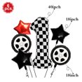thumbnail image 3 of Cartel de feliz cumpleaños con temática de motocicleta, platos, adorno para pastel, casco, Motocross, globo, Dirt Bike, decoraciones de cumpleaños, suministros para fiestas, 3 of 5