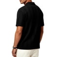 thumbnail image 3 of RICHCOIN Polo Shirts for Men Textured Knit Golf Shirts Casual Short Sleeve Old Money Tops, 3 of 7