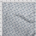 thumbnail image 4 of oneOone Cotton Silk Dusty Blue Fabric Paisleys Sewing Craft Projects Fabric Prints By Yard 42 Inch Wide, 4 of 6