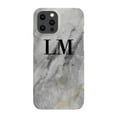 thumbnail image 1 of Personalised Grey Stone Marble Initials Initials iPhone 13 Pro Case,iPhone 16, 1 of 4