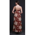 thumbnail image 4 of Bimba Robe de Soirée Longue Maxi Dos Nu à Bretelles Spaghetti Imprimée Florale en Rayonne pour Femmes-Moyenne, 4 of 4