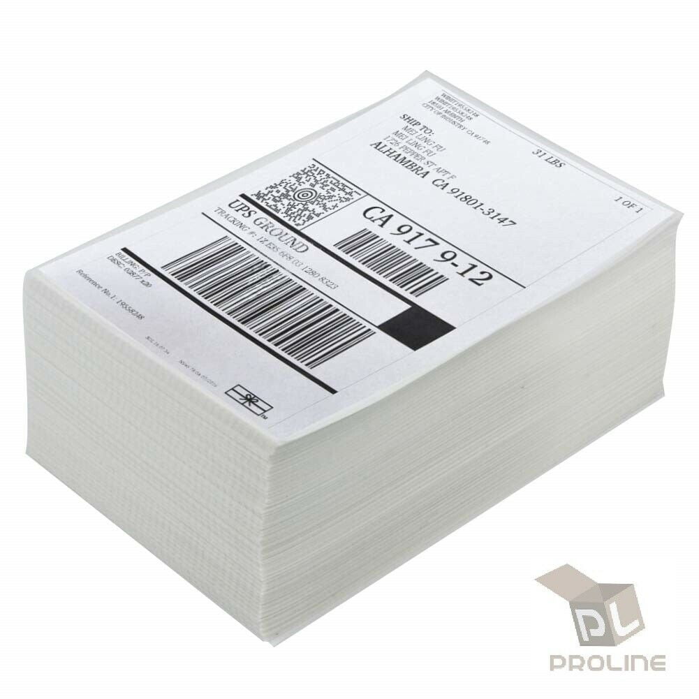 Round Corner 200-5000 Half Sheet Shipping Labels Self Adhesive For USPS FedEX