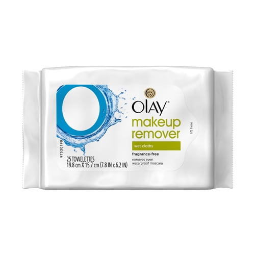 Olay Makeup Remover Wet Cloths, Fragrance Free, 25 Ea, 2 Pack
