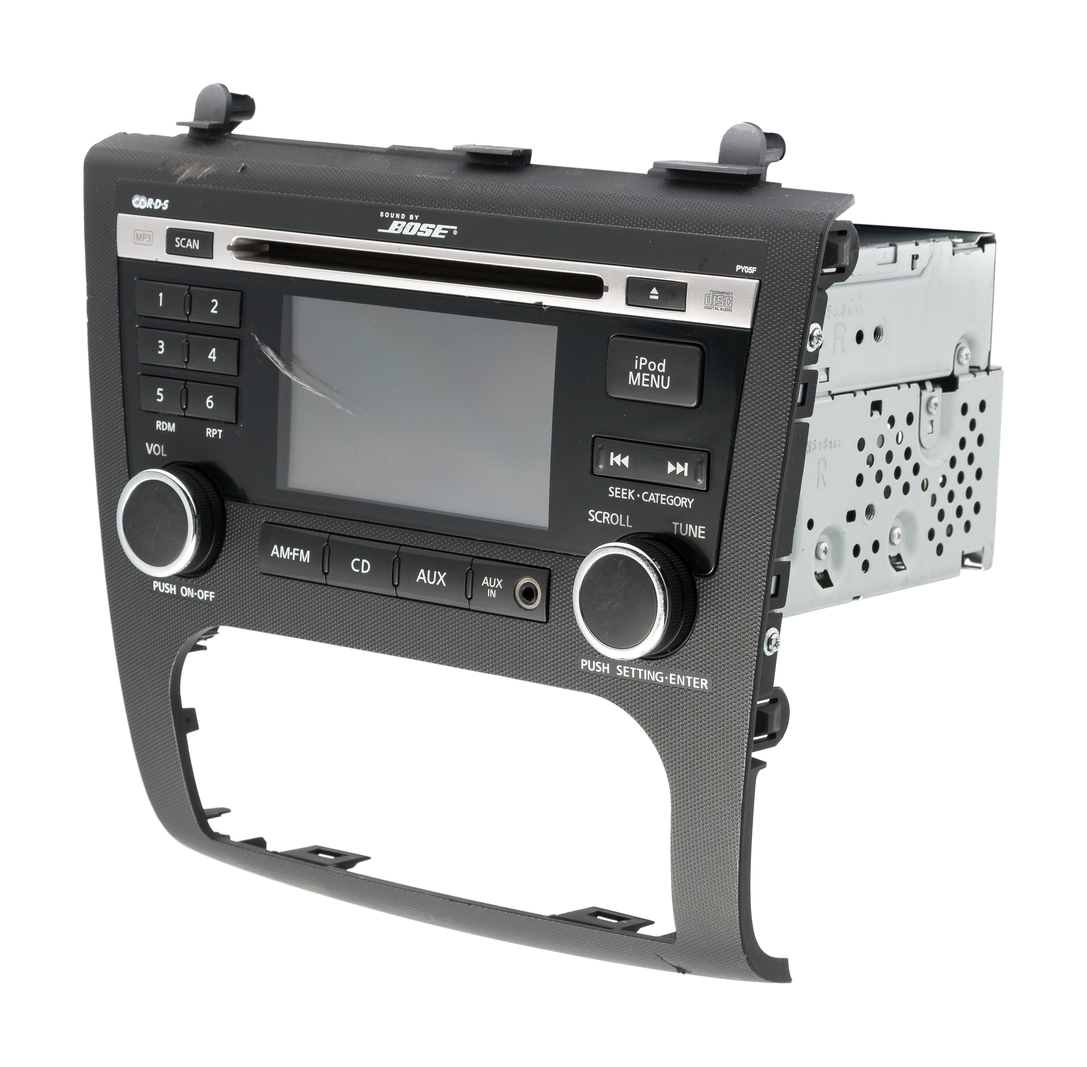 Restored 2010-13 Nissan Altima AM FM Radio AUX Single Disc CD Player 28185ZX00A OPT PY05F (Refurbished)