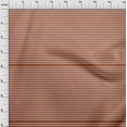 thumbnail image 3 of oneOone Cotton Poplin Rust Brown Fabric Stripes Sewing Material Print Fabric By The Yard 42 Inch Wide, 3 of 4