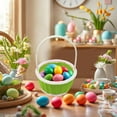 thumbnail image 2 of Easter Mini Basket Easter Mini Plastic Woven Basket Easter Theme Basket Suitable For Easter Home Outdoor School Use, 2 of 7